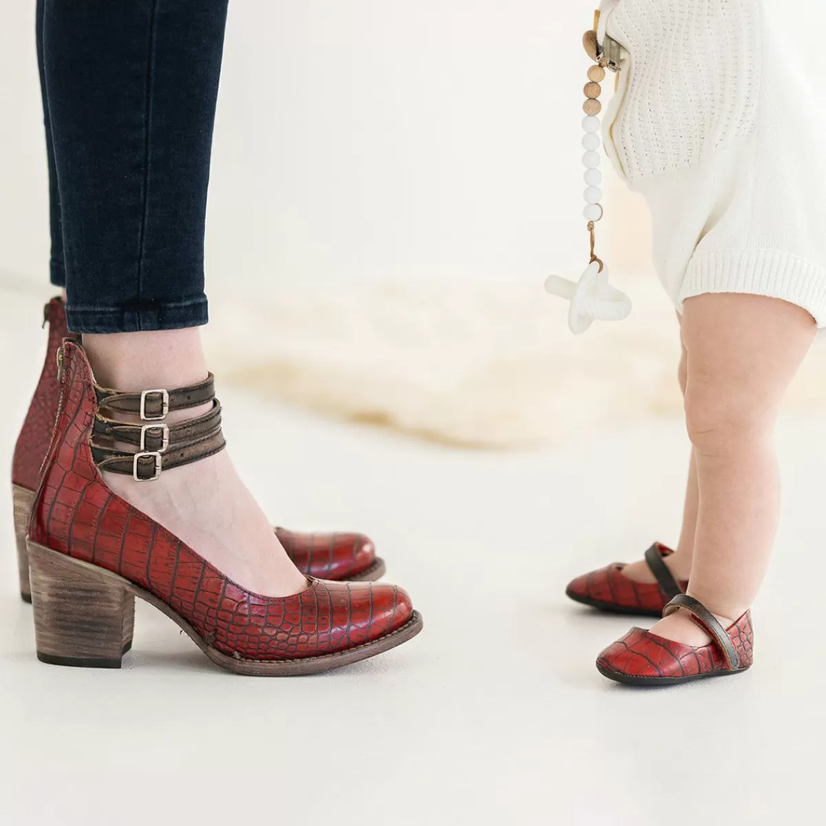 Freebird Stores Baby Jane Red Croco Flash Sale