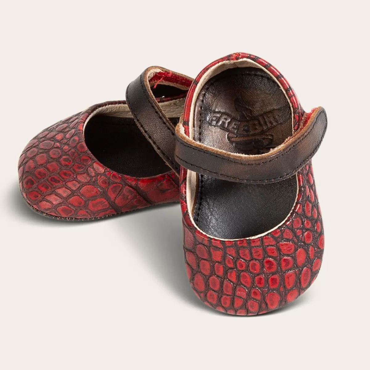 Freebird Stores Baby Jane Red Croco Flash Sale