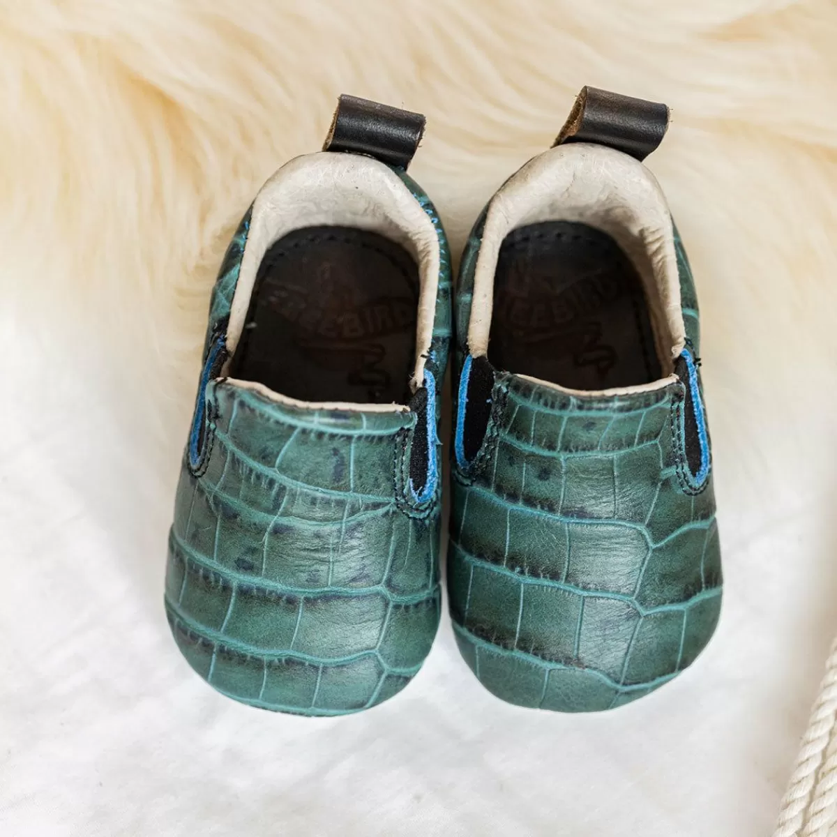 Freebird Stores Baby Kicks Turquoise Croco Online