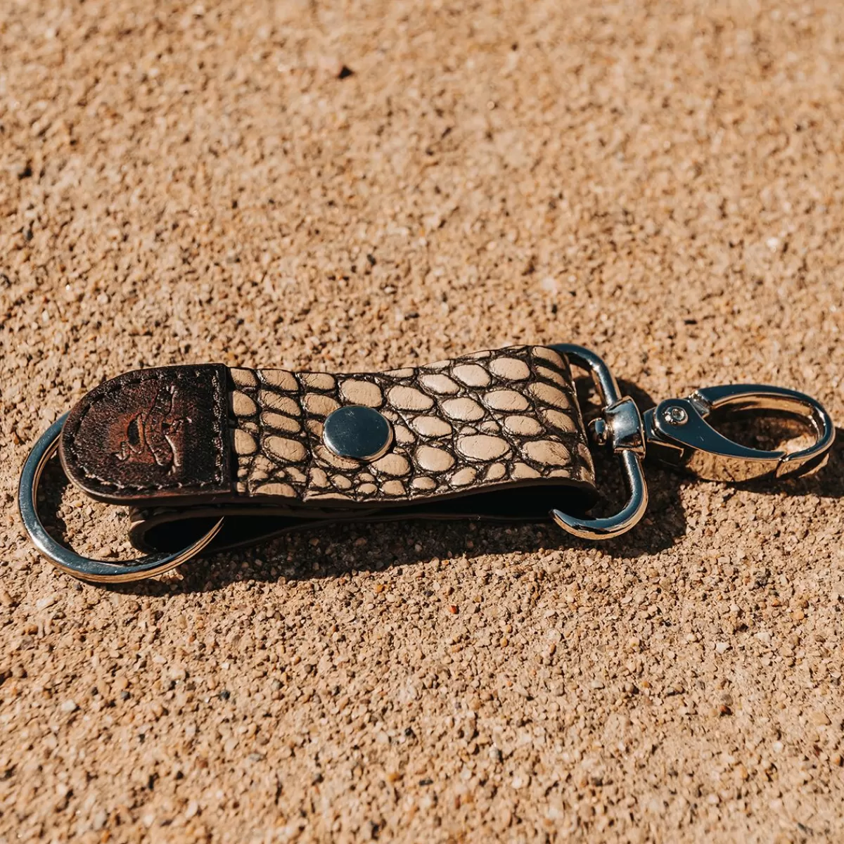 Freebird Stores Key Chain Taupe Croco Store